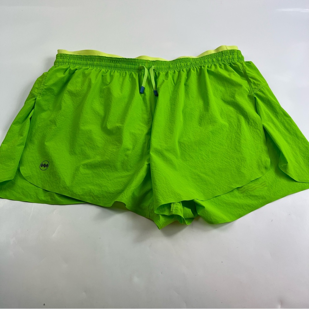 Janji Neon Green Athletic Running Shorts